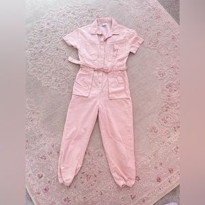 Zara Girls Pink Jumpsuit